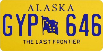 AK license plate GYP646
