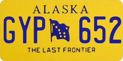 AK license plate GYP652