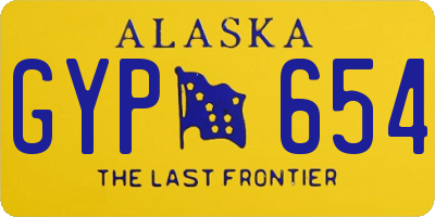 AK license plate GYP654