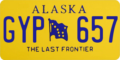 AK license plate GYP657