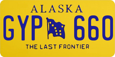 AK license plate GYP660