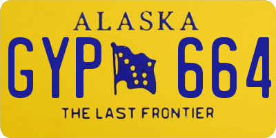 AK license plate GYP664