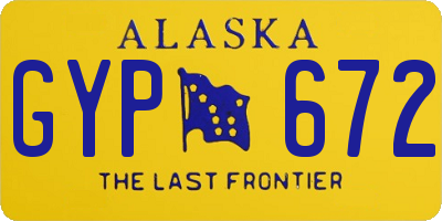 AK license plate GYP672