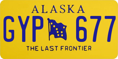 AK license plate GYP677