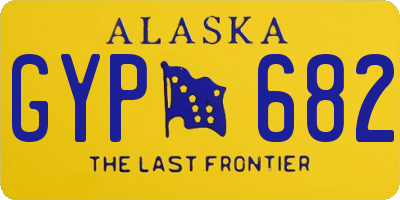 AK license plate GYP682