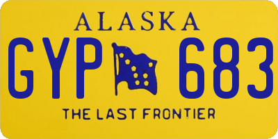 AK license plate GYP683