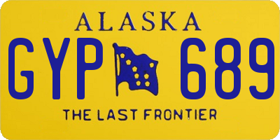 AK license plate GYP689