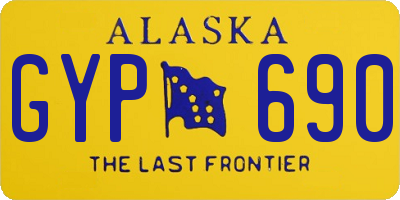 AK license plate GYP690