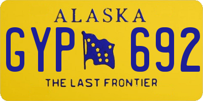 AK license plate GYP692