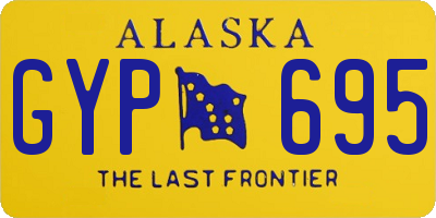 AK license plate GYP695