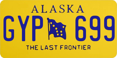 AK license plate GYP699