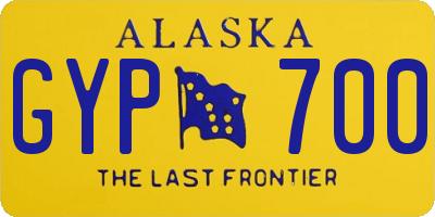 AK license plate GYP700