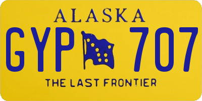 AK license plate GYP707