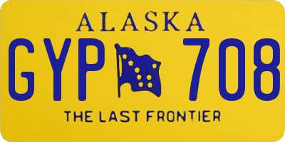 AK license plate GYP708