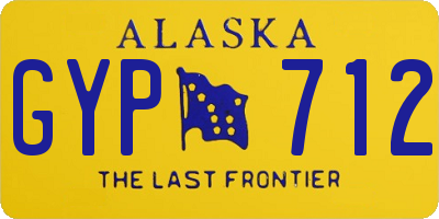 AK license plate GYP712