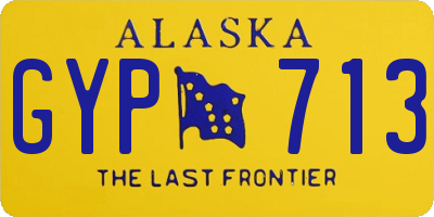 AK license plate GYP713