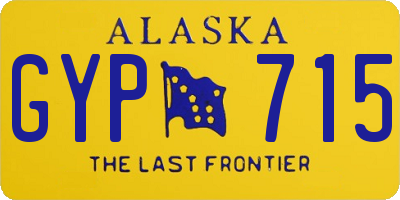 AK license plate GYP715