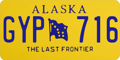 AK license plate GYP716
