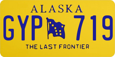AK license plate GYP719