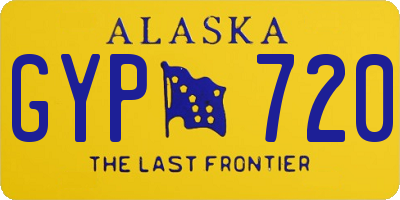 AK license plate GYP720