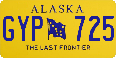 AK license plate GYP725
