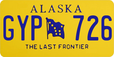AK license plate GYP726