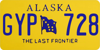 AK license plate GYP728