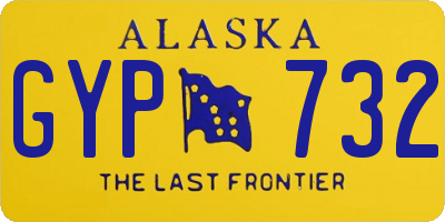 AK license plate GYP732