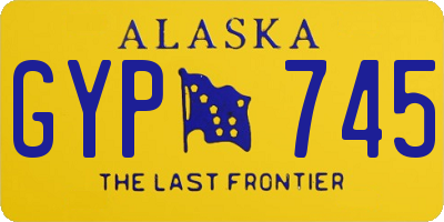 AK license plate GYP745