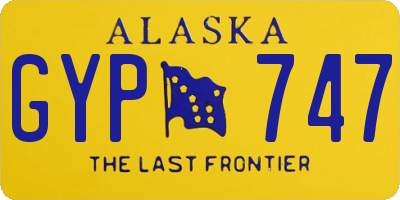 AK license plate GYP747