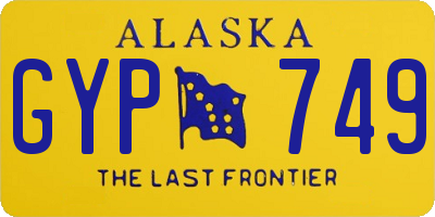 AK license plate GYP749