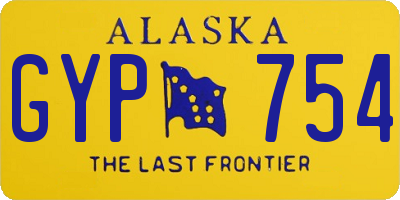 AK license plate GYP754