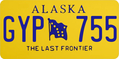 AK license plate GYP755