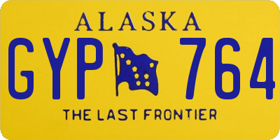 AK license plate GYP764
