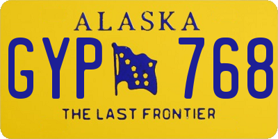 AK license plate GYP768