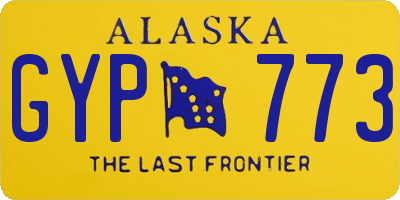 AK license plate GYP773