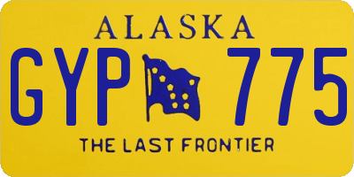 AK license plate GYP775