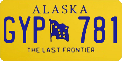 AK license plate GYP781