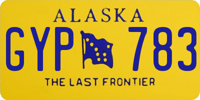 AK license plate GYP783