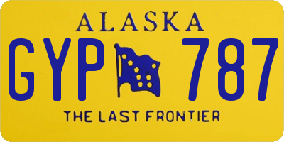 AK license plate GYP787