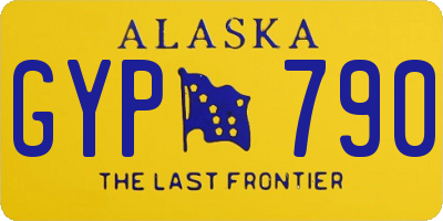 AK license plate GYP790