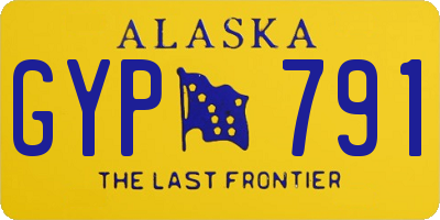 AK license plate GYP791