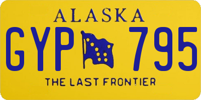 AK license plate GYP795