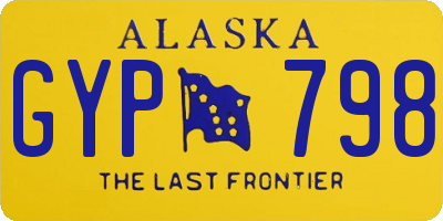 AK license plate GYP798