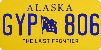 AK license plate GYP806