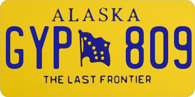 AK license plate GYP809