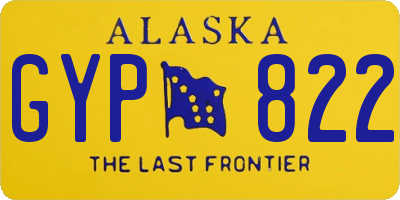 AK license plate GYP822