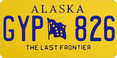 AK license plate GYP826