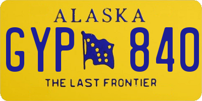 AK license plate GYP840