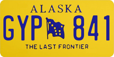 AK license plate GYP841